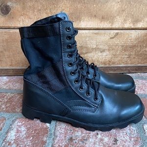 Moto combat boots
